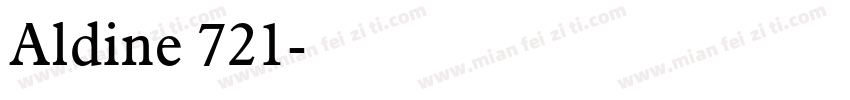 Aldine 721字体转换